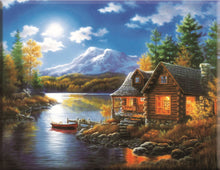 Load image into Gallery viewer, Cross Stitch Kit Cottage by the River