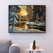 Load image into Gallery viewer, Cross Stitch Kit Cottage by the River