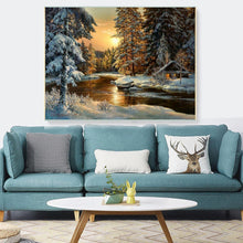 Load image into Gallery viewer, Cross Stitch Kit Cottage by the River