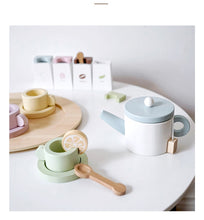 Load image into Gallery viewer, Wooden Toy Kitchen Afternoon Tea Set