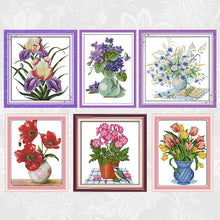 Load image into Gallery viewer, Beautiful Flowers in Vase Series