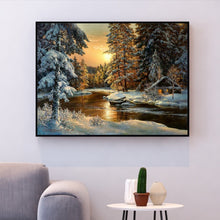 Load image into Gallery viewer, Cross Stitch Kit Cottage by the River
