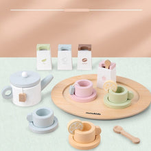 Load image into Gallery viewer, Wooden Toy Kitchen Afternoon Tea Set
