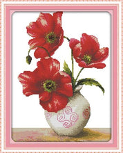 Cargar imagen en el visor de la galería, Hermosas flores en serie de jarrones
